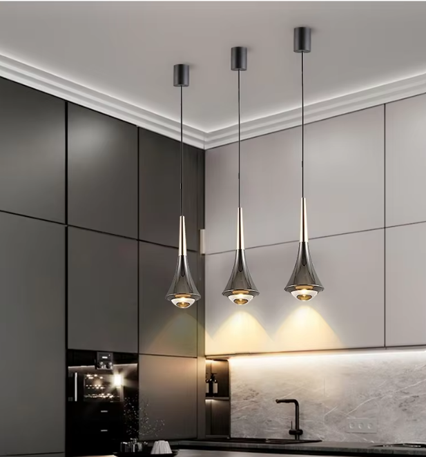 Luminara | Elegant Modern Glass Teardrop LED Pendant Light 4