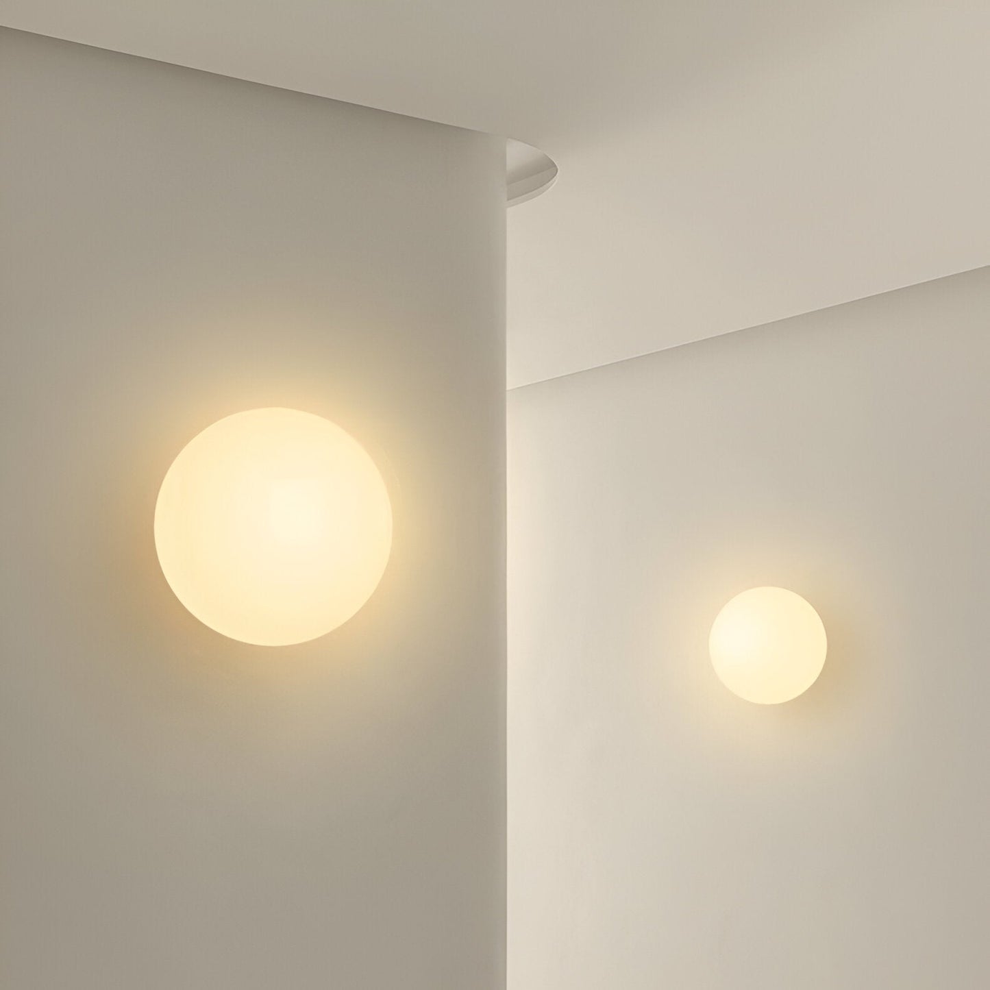 Luminara | Elegant Modern Round Glass Wall Sconce Lighting Fixture 7