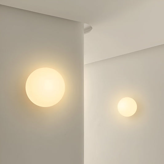 Luminara | Elegant Modern Round Glass Wall Sconce Lighting Fixture 7