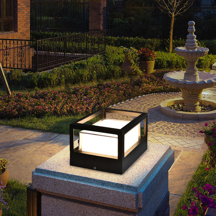 Luminara | Elegant Modern Square LED Outdoor Wall Light for Garden Illumination 2