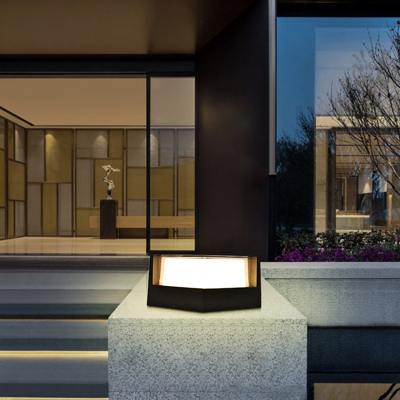 Luminara | Elegant Modern Square LED Outdoor Wall Light for Garden Illumination 7