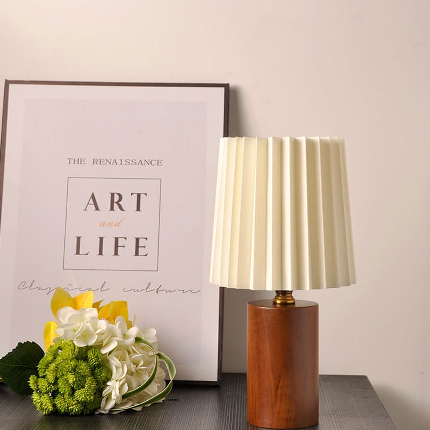 Luminara | Elegant Vintage Korean Table Lamp for Bedroom and Living Room 2