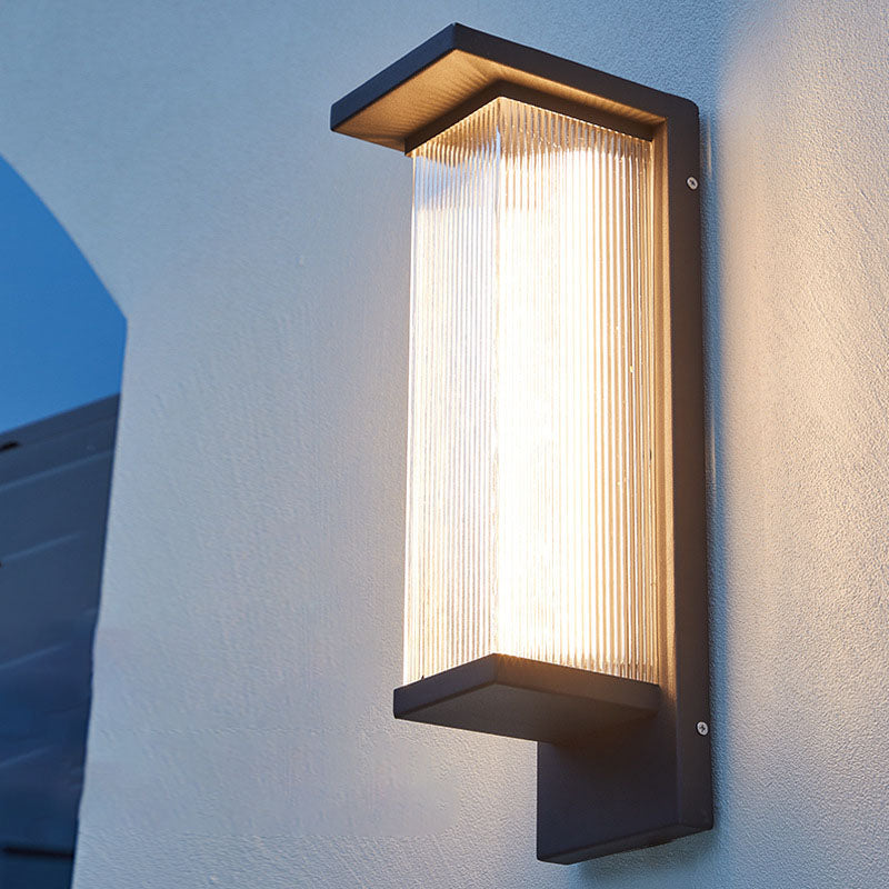 Luminara | Modern Elegant Stainless Steel Outdoor Wall Lantern 6