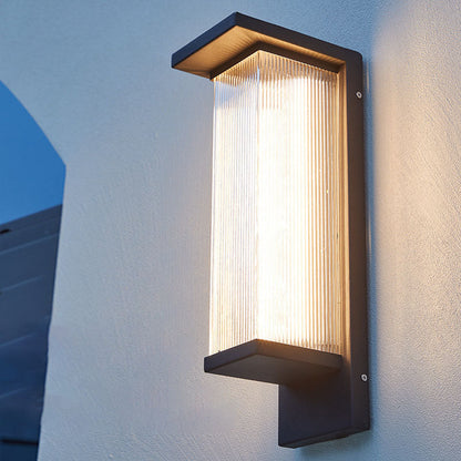 Luminara | Modern Elegant Stainless Steel Outdoor Wall Lantern 6