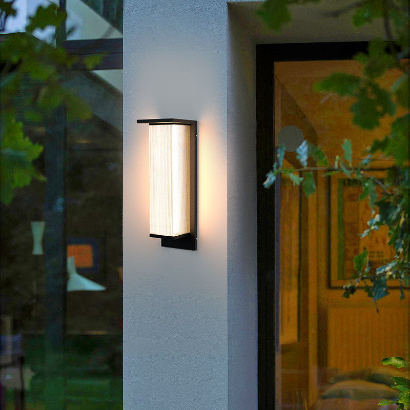 Luminara | Modern Elegant Stainless Steel Outdoor Wall Lantern 7