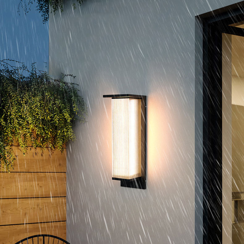 Luminara | Modern Elegant Stainless Steel Outdoor Wall Lantern 8