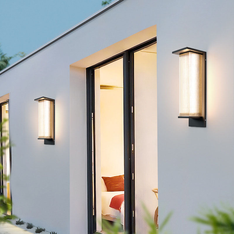 Luminara | Modern Elegant Stainless Steel Outdoor Wall Lantern 9