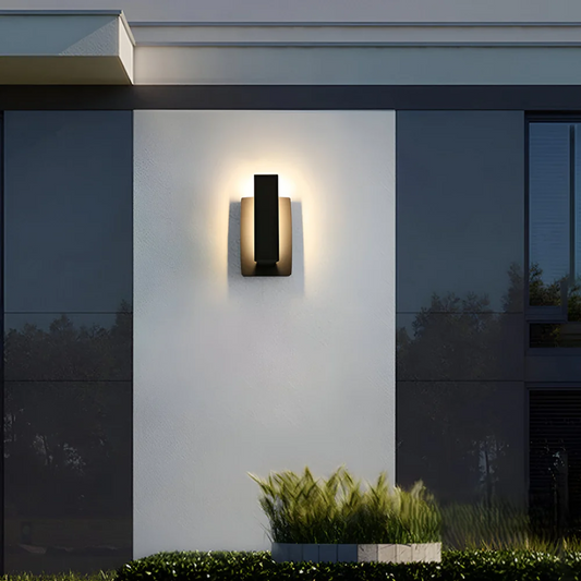 Luminara | Modern Sleek Waterproof Outdoor Wall Light Lantern 0