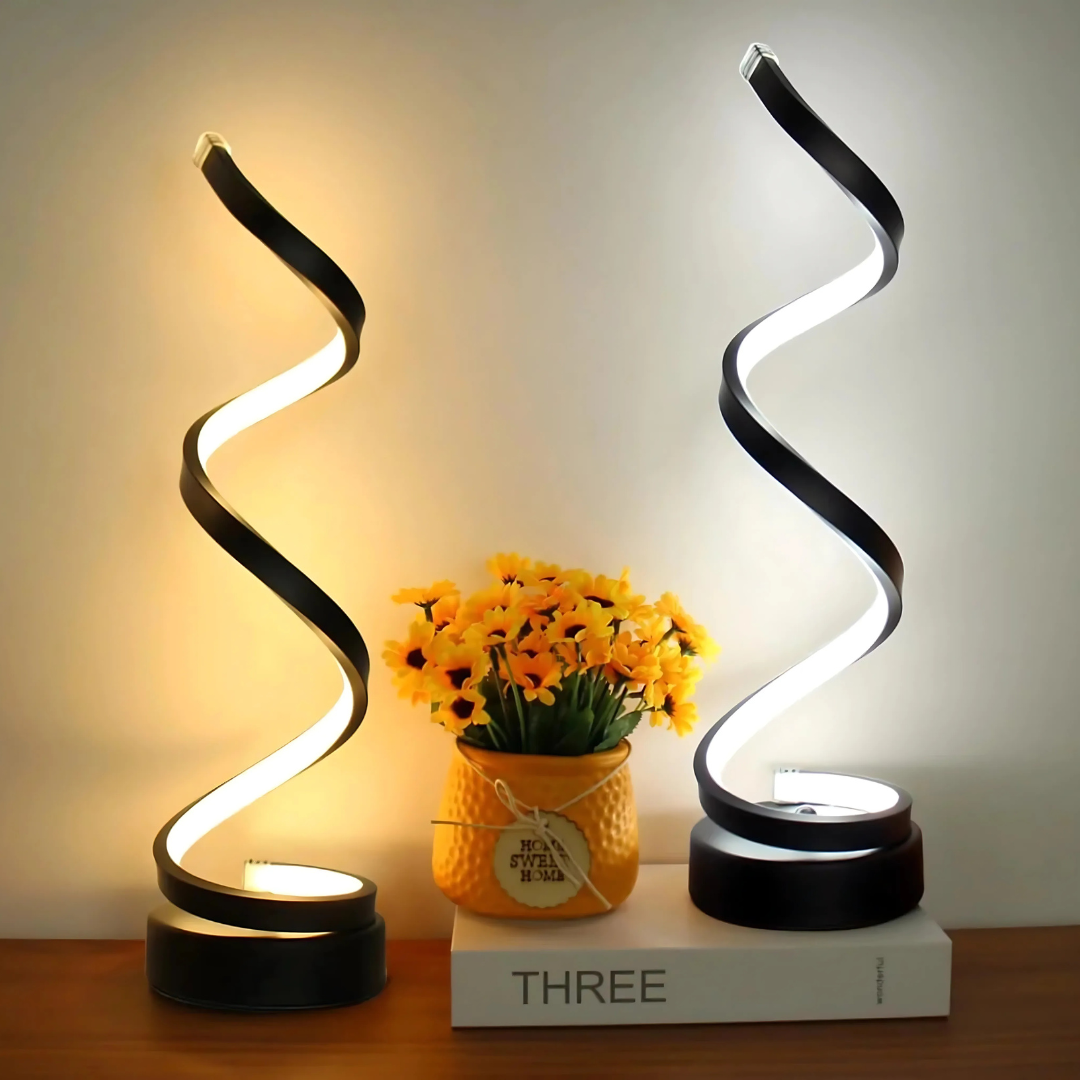 Luminara | Stylish Contemporary Spiral LED Table Lamp 2