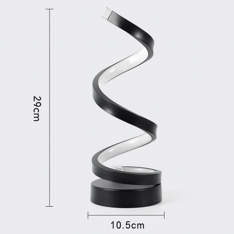 Luminara | Stylish Contemporary Spiral LED Table Lamp 5