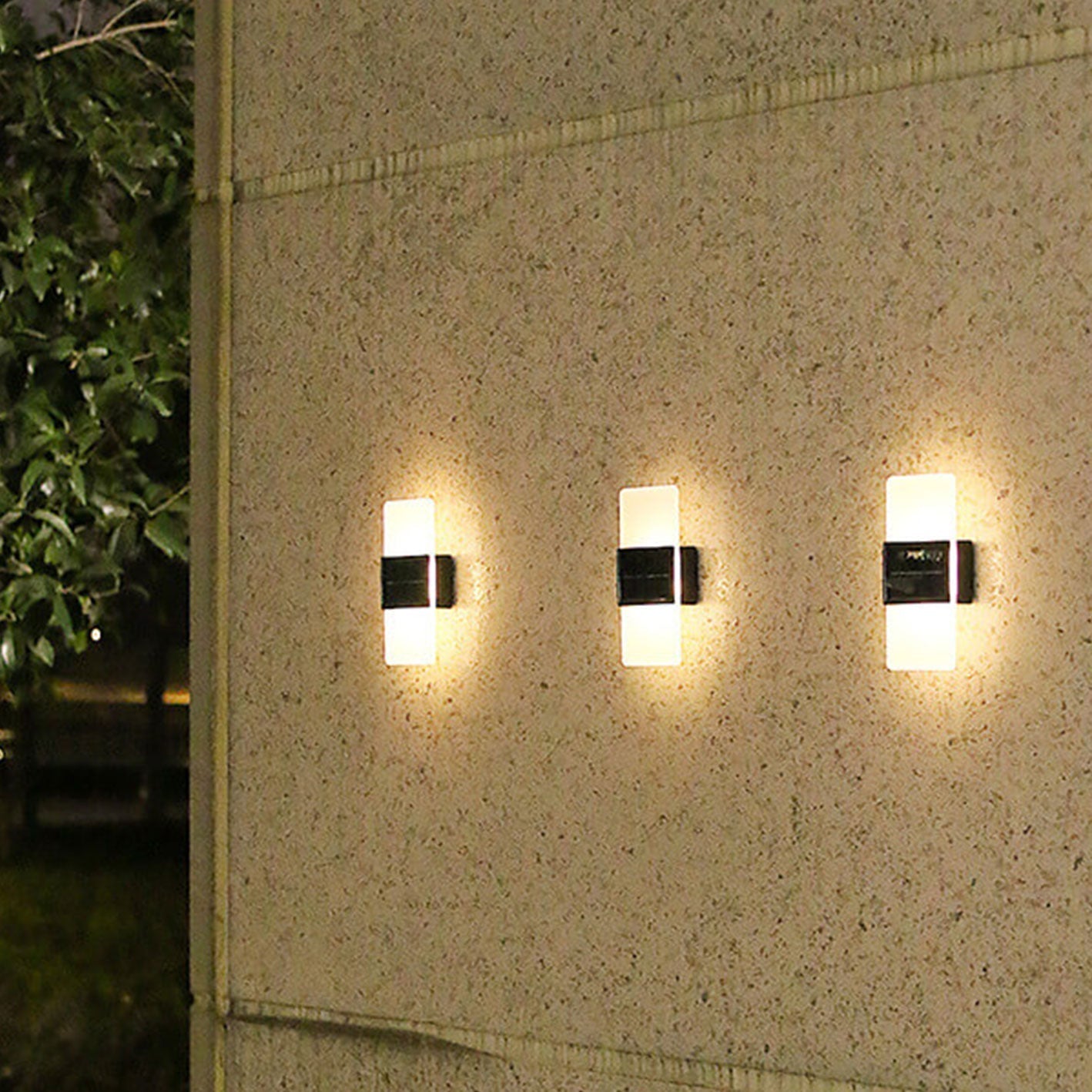 Luminara | Stylish Modern Rectangular Outdoor Wall Sconce Light 7