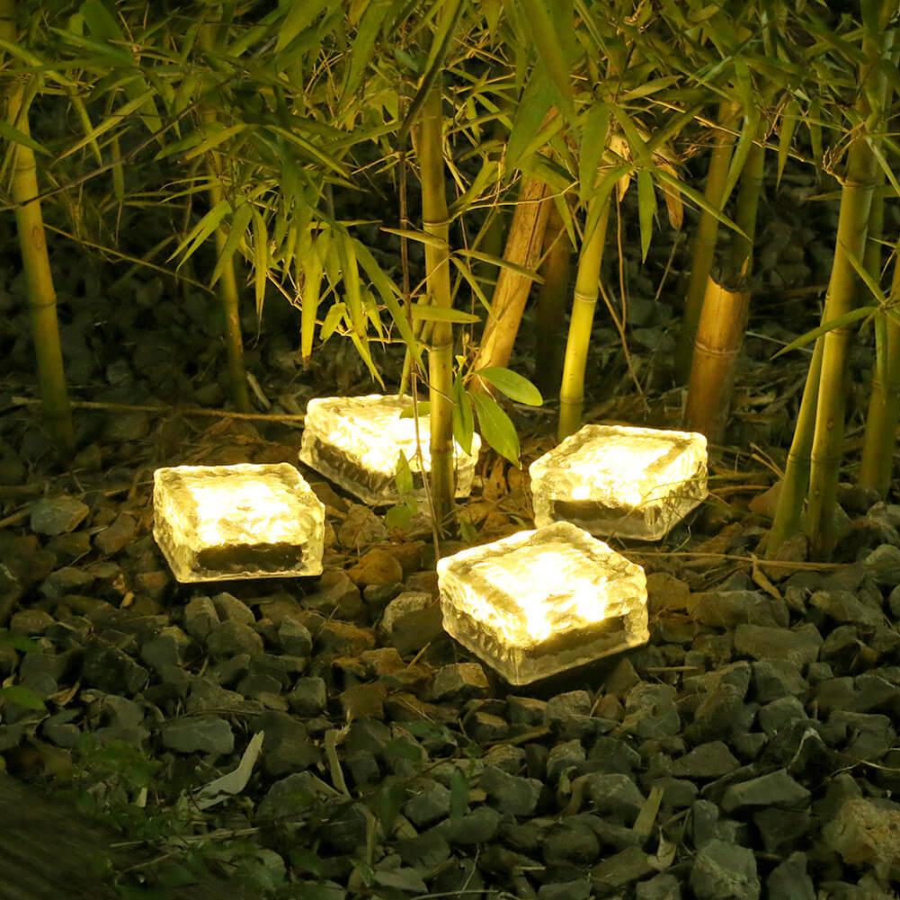 Luminara | Stylish Modern Solar Glass Garden Light Fixture 4