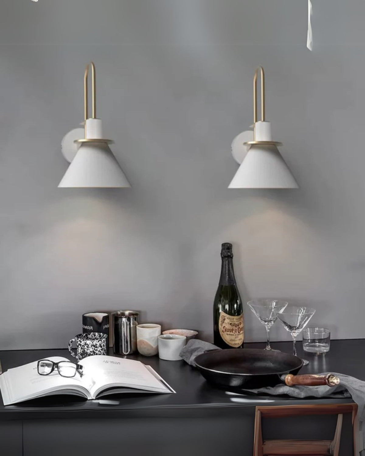Luminara | Stylish Modern Wrought Iron Wall Sconce Lighting for Elegant Decor 3