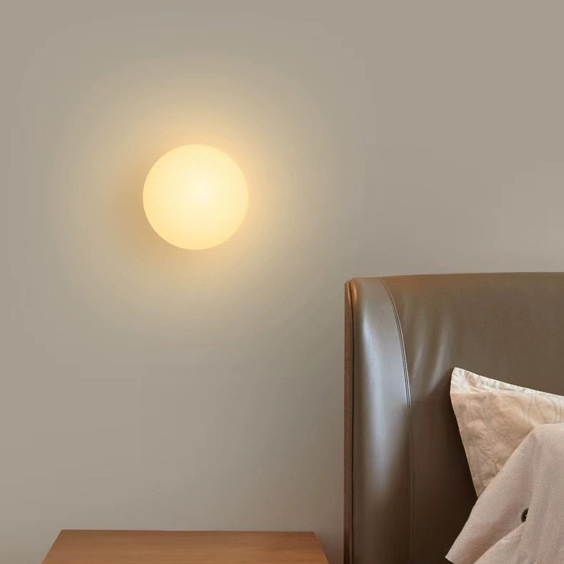 Lunara | Elegant Minimalist Glass Globe Wall Sconce Light Fixture 3