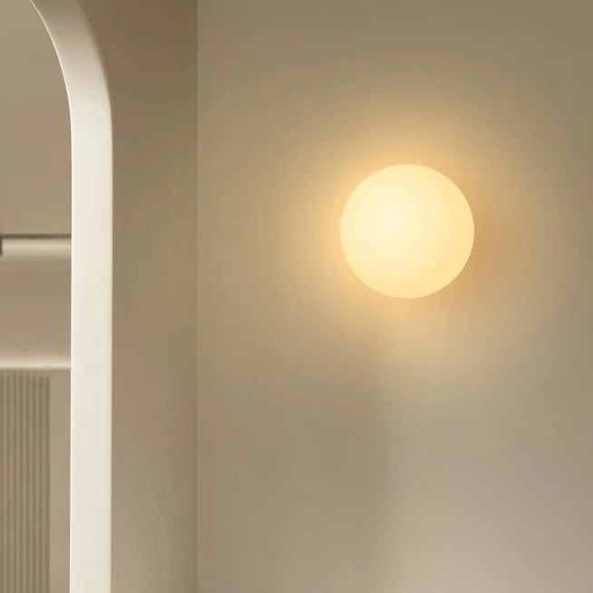 Lunara | Elegant Minimalist Glass Globe Wall Sconce Light Fixture 4