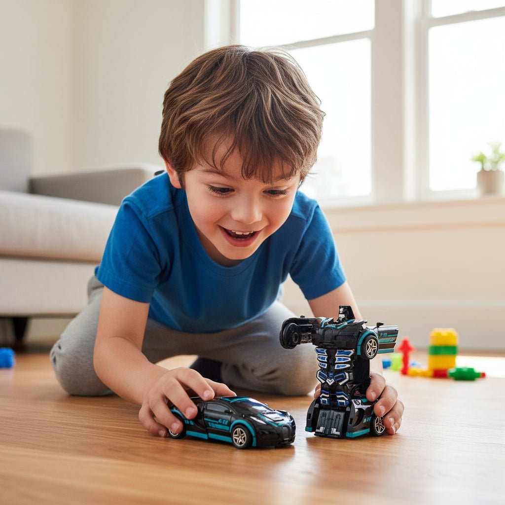 Transforming Robot Toy Car, 2 in 1 Sports Car, Toy Robot, STEM Toys, Educational Toys for 3 Year Old Boys and Girls_01
