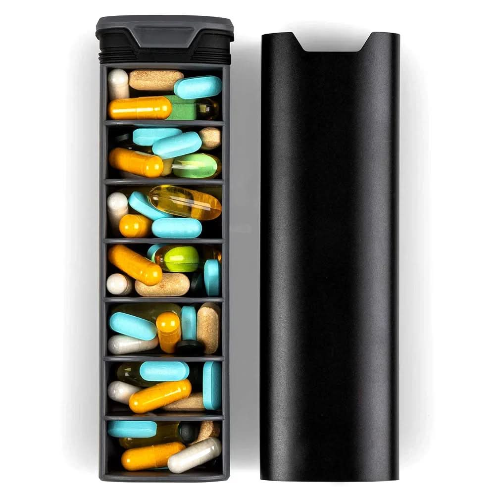 7 Day Pill Organiser, Weekly Pill Box for Travel, Dosette Box with 7 Compartments, Tablet Organiser, Medicine Box_03