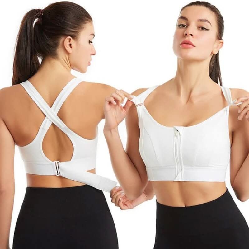 Sports Bras for Women, High Support Sports Bra with Front Zip, Womens Gym Wear, Plus Size Sports Bra up to 5XL