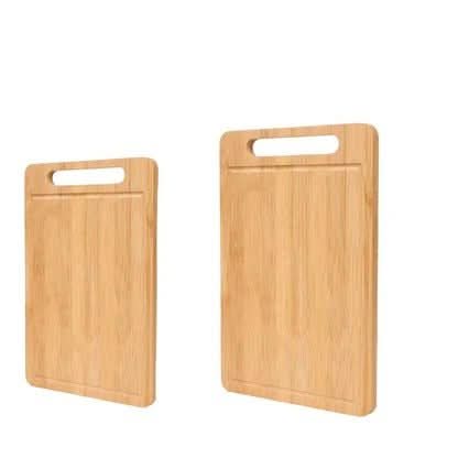 Bamboo Chopping Board Set in Small Medium and Large, Cutting Board for Meat and Bread, Antibacterial Bamboo Kitchenware_09