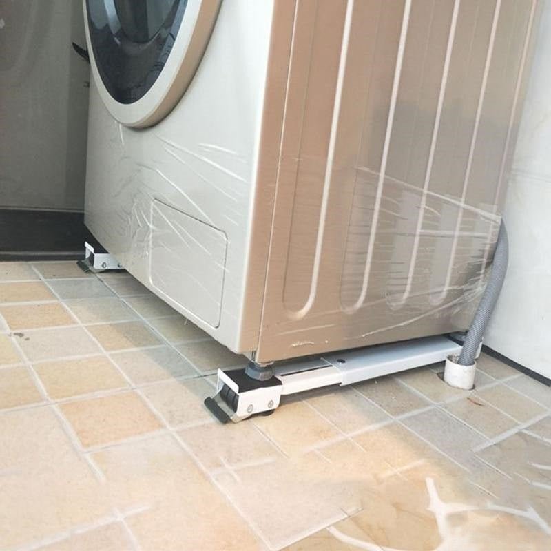 Washing Machine Stand with Wheels, Heavy Duty Trolley for Fridge and Furniture, Moving Dolly up to 300 kg, Set of 2