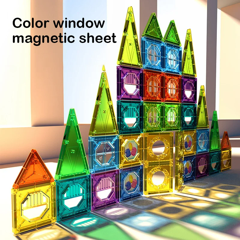 Magnetic Building Blocks Set with LED Lights | STEM Toy for Creative Play 5