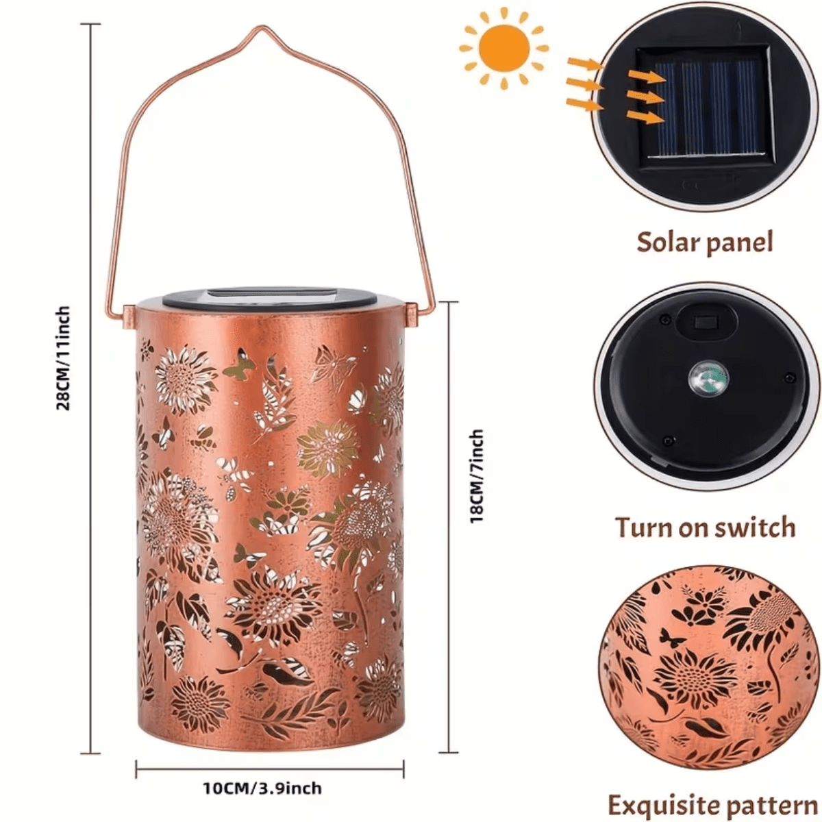 Solar Garden Lanterns, Solar Garden Lights for Outdoor, Hanging Solar Light with Auto On at Dusk, Outdoor Lighting_08