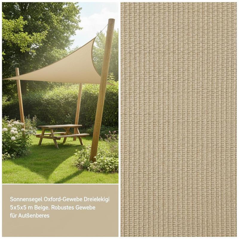 Shade Sail Triangle UV Protective, Garden Shade Sail for Terrace Yard and Balcony, Sun Sail for Camping Areas_15