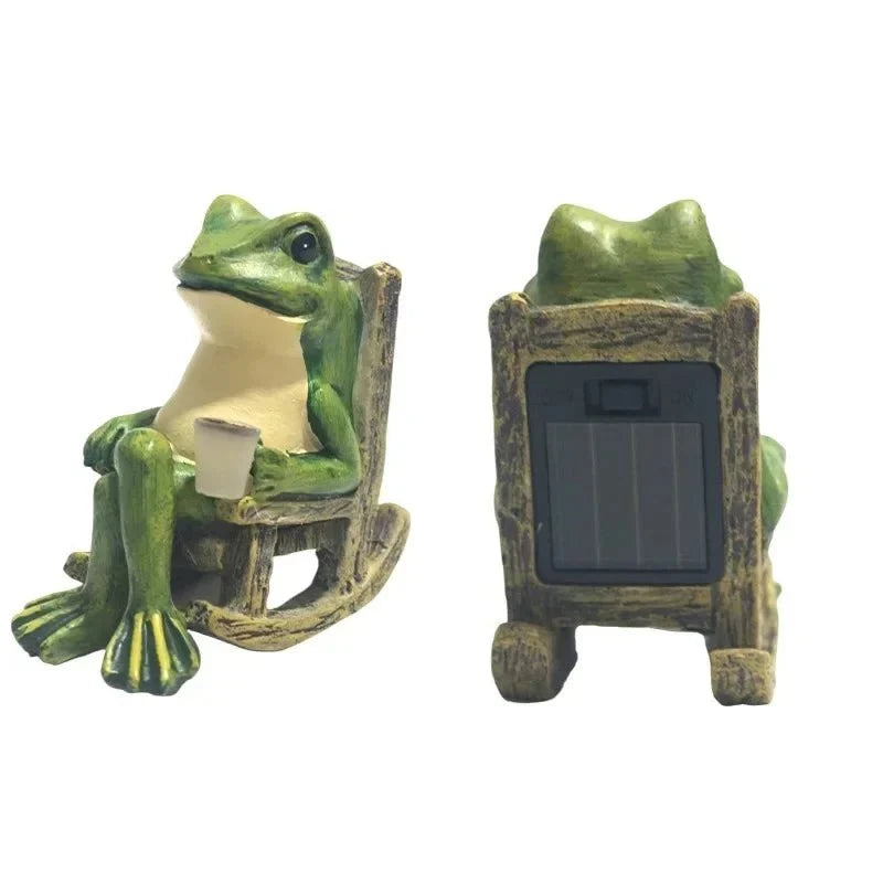 Solar Garden Ornaments, Glowing Frog with Solar Garden Lights, Outdoor Solar Light for Garden Decor and Patio_04