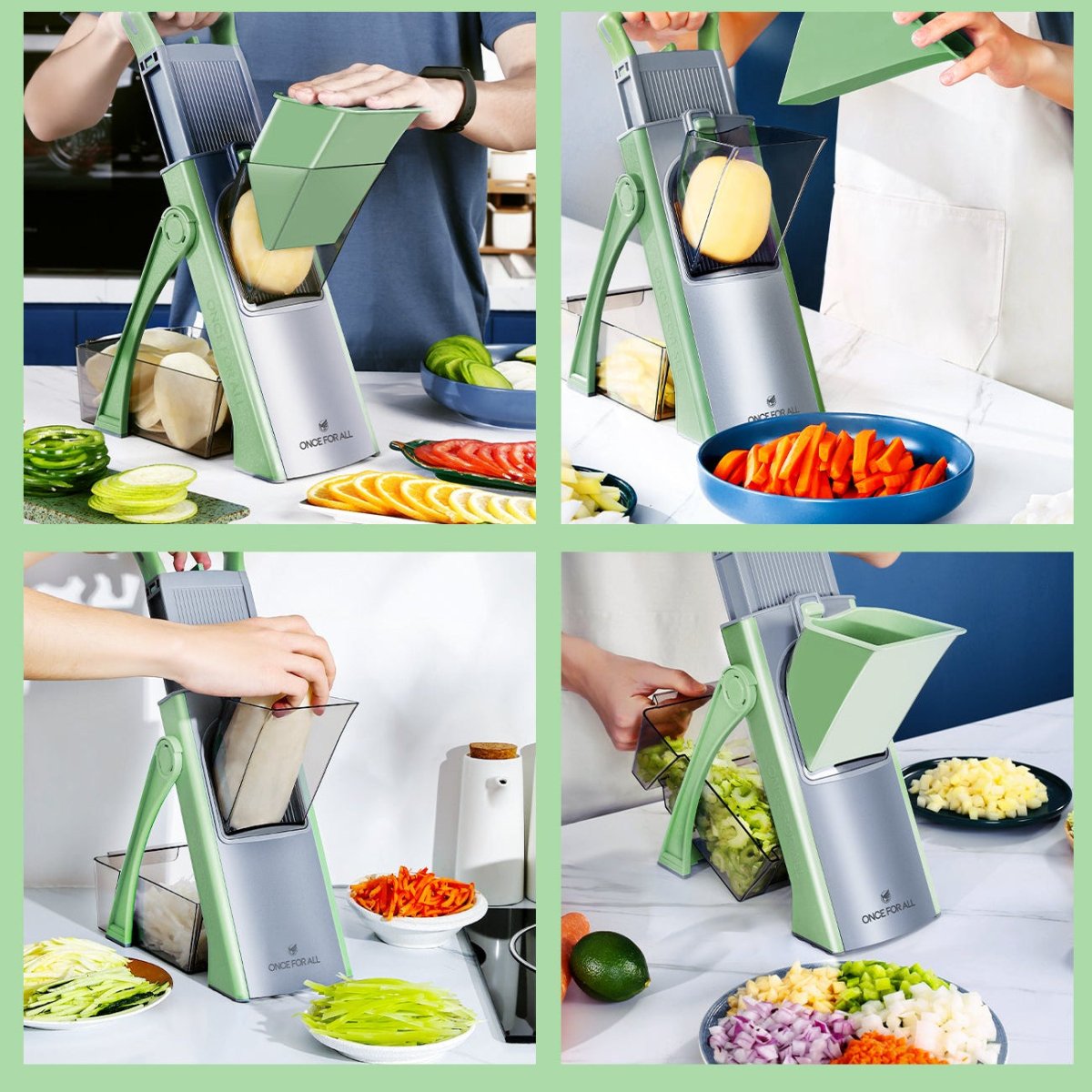 Vegetable Chopper with Slicer and Grater, Veggie Chopper, Onion Chopper, Vegetable Slicer for Potatoes and Fruit_02