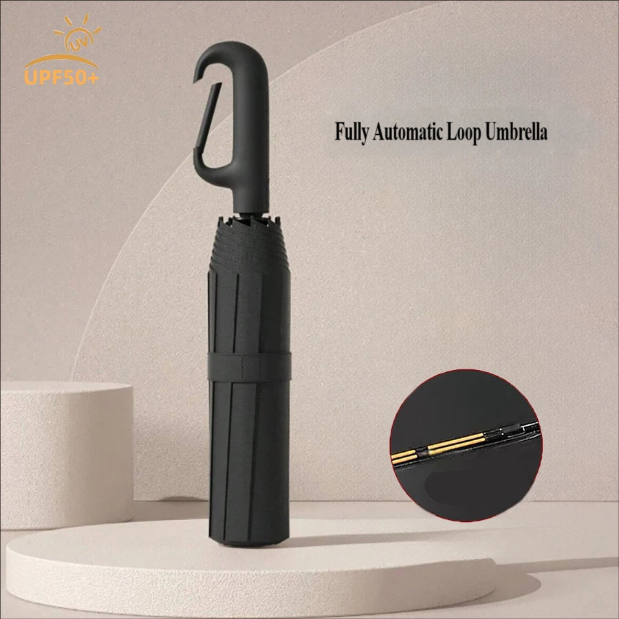 Windproof Umbrella, Automatic Folding Umbrella with One Hand Open and Close, Compact Umbrella for Travel and Strong Wind_19