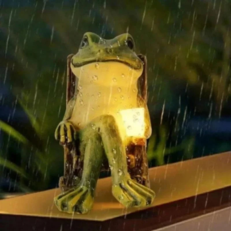 Solar Garden Ornaments, Glowing Frog with Solar Garden Lights, Outdoor Solar Light for Garden Decor and Patio_05