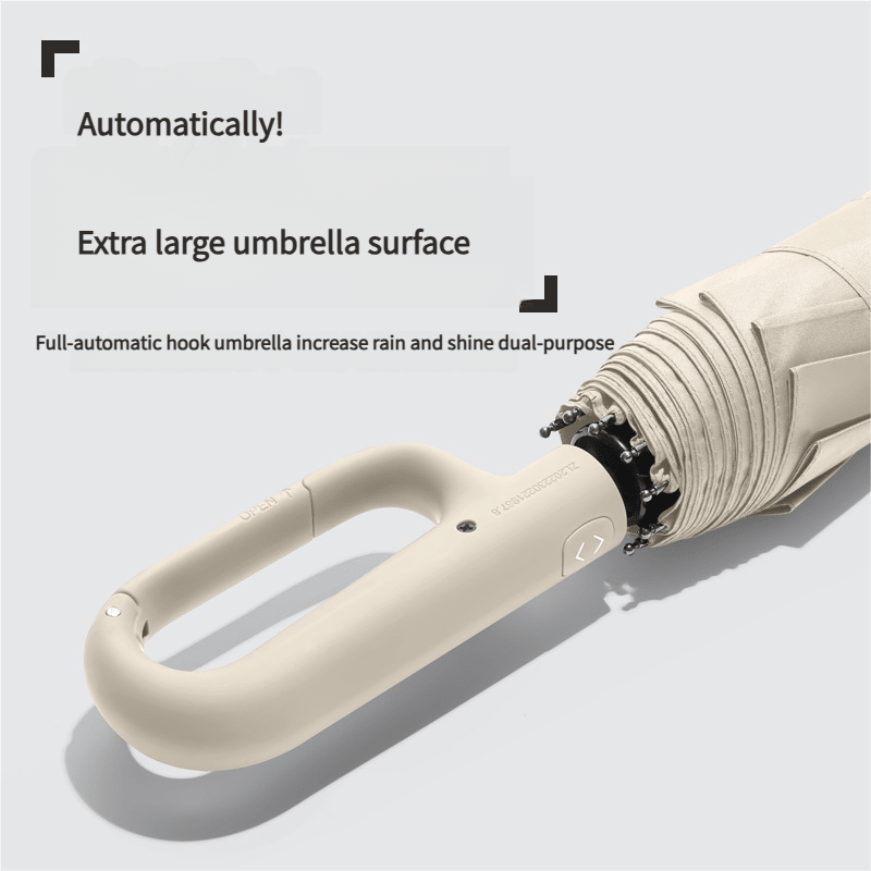 Windproof Umbrella, Automatic Folding Umbrella with One Hand Open and Close, Compact Umbrella for Travel and Strong Wind_05
