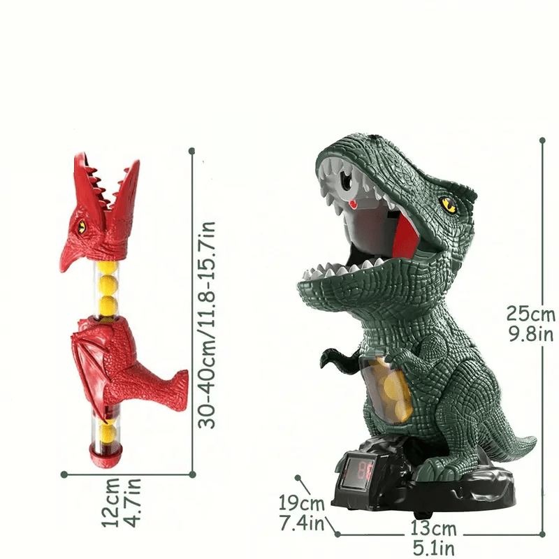 Toy Blasters Dinosaur Shooting Game, Dinosaur Toys for 4 Year Olds with Soft Foam Balls and Target Board_08