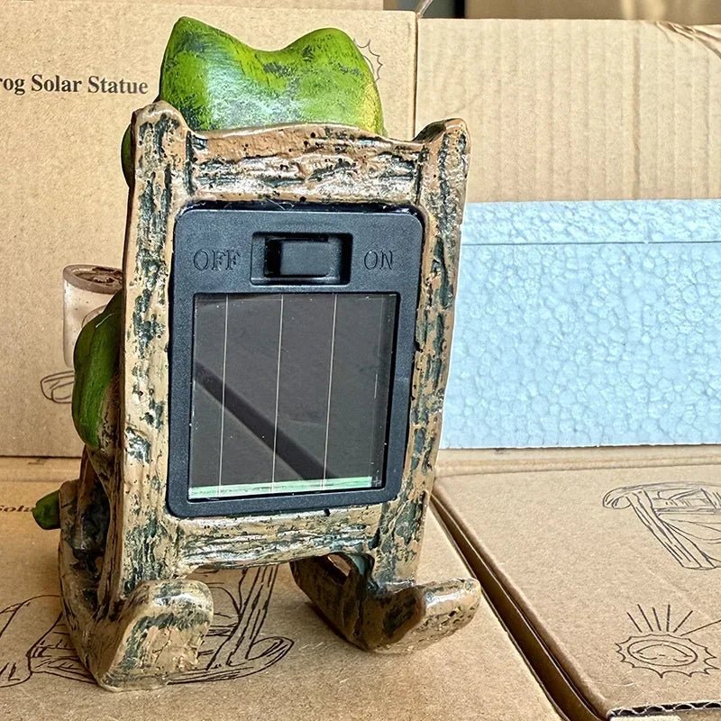 Solar Garden Ornaments, Glowing Frog with Solar Garden Lights, Outdoor Solar Light for Garden Decor and Patio_06
