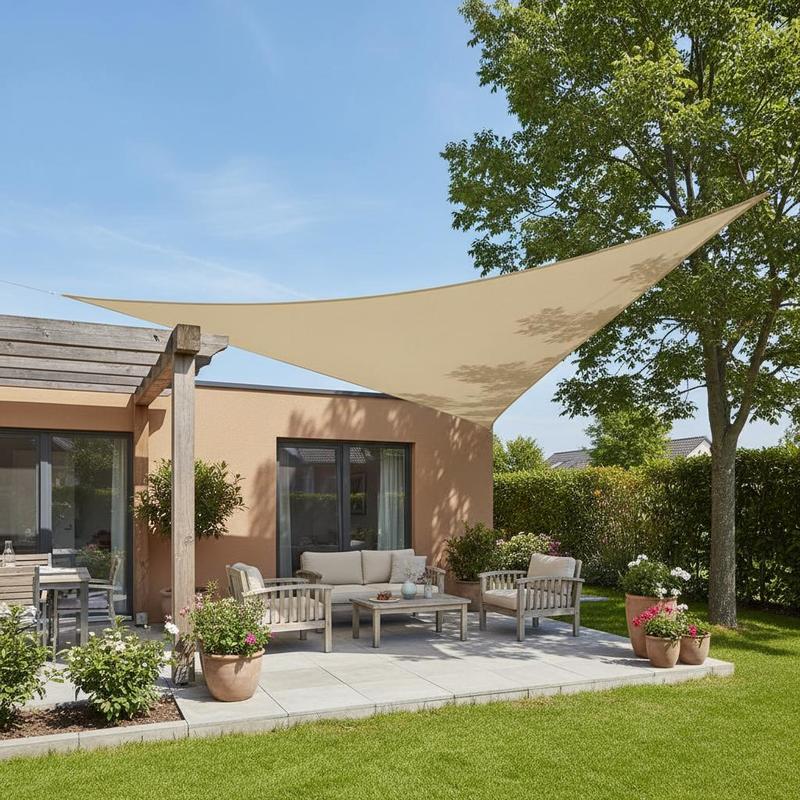 Shade Sail Triangle UV Protective, Garden Shade Sail for Terrace Yard and Balcony, Sun Sail for Camping Areas_17