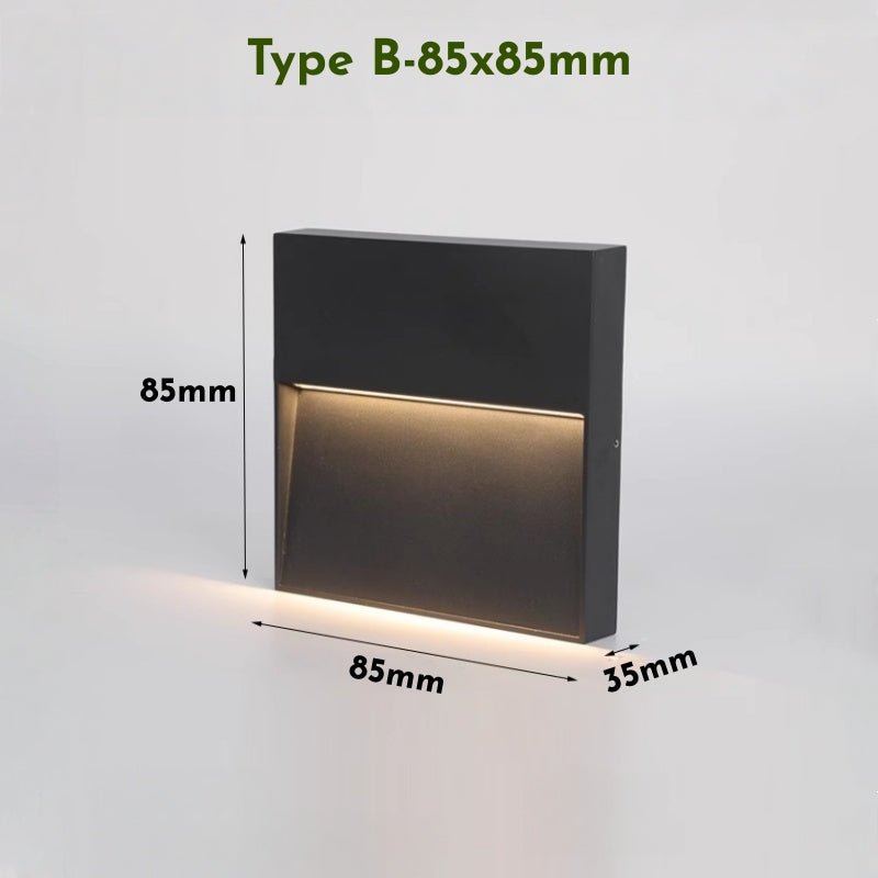 Outdoor Wall Lights, Modern Black Exterior Wall Light in Aluminium and Acrylic, Outdoor Lights for House and Garden_15