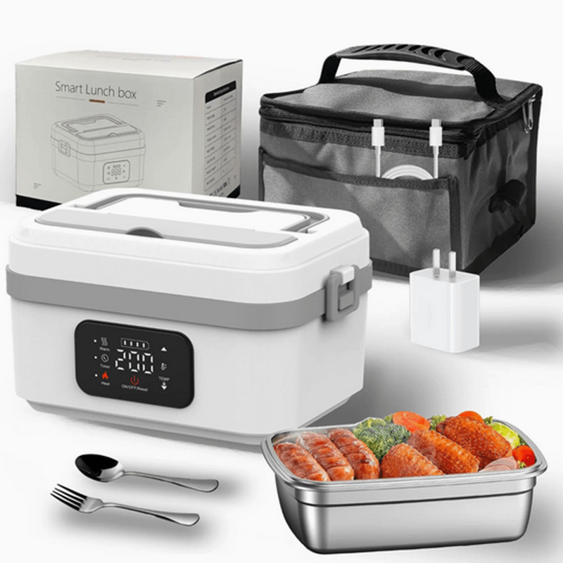 Electric Lunch Box Rechargeable, Stainless Steel Lunch Box Heater 1 L for Work – image 9