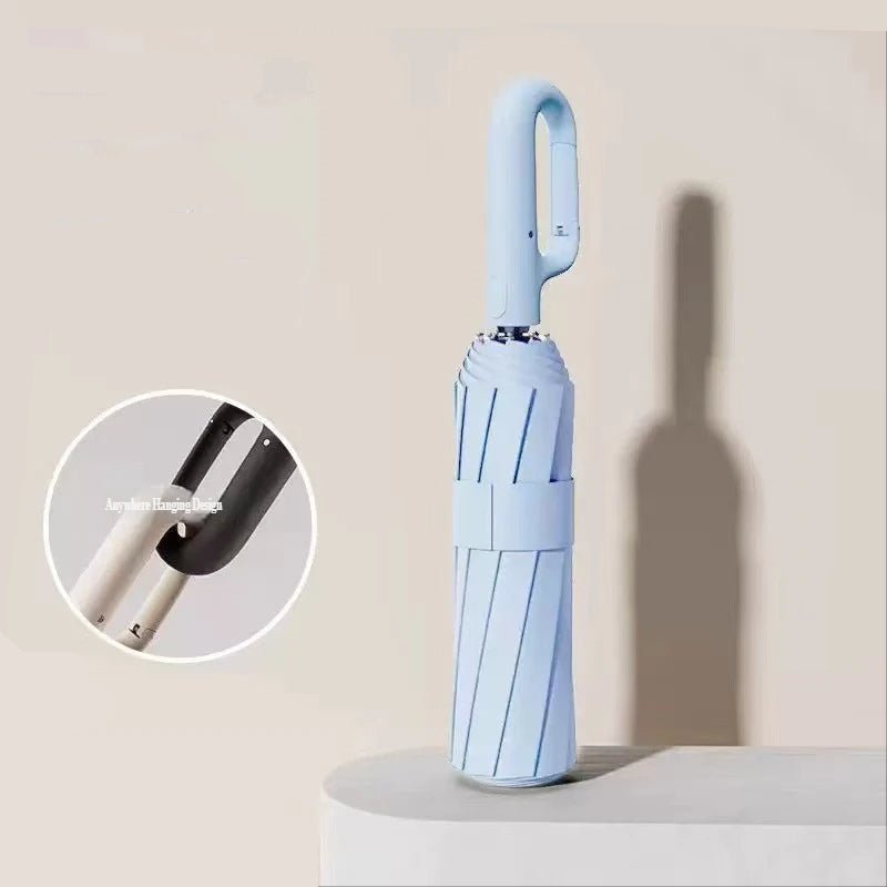 Windproof Umbrella, Automatic Folding Umbrella with One Hand Open and Close, Compact Umbrella for Travel and Strong Wind_21