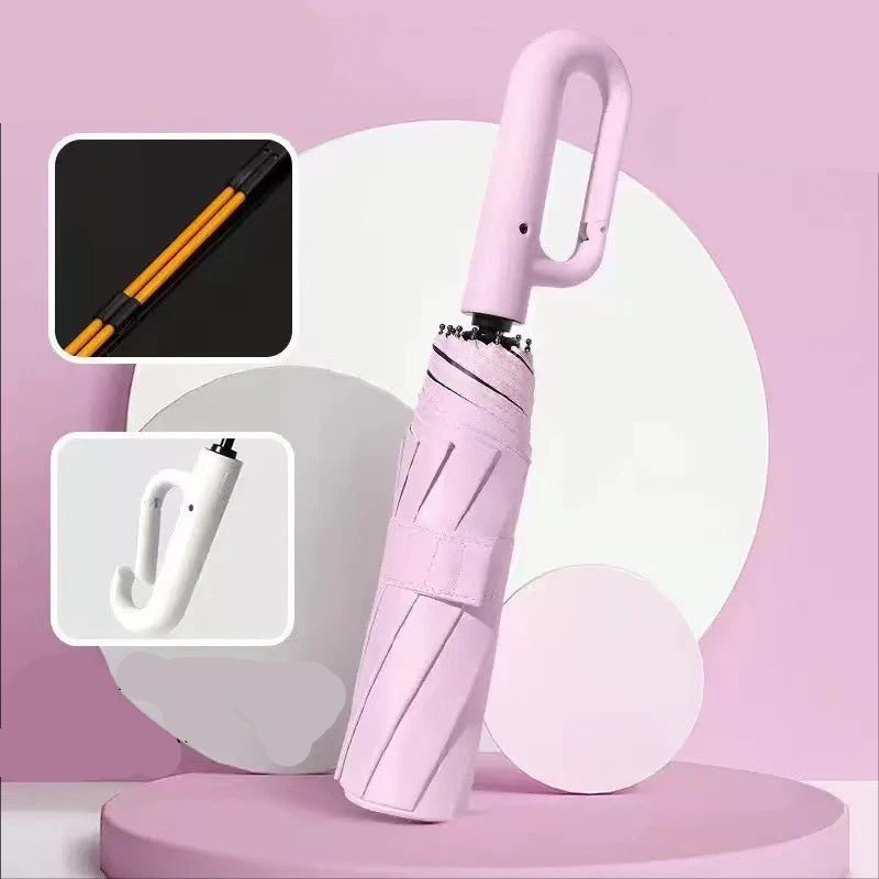 Windproof Umbrella, Automatic Folding Umbrella with One Hand Open and Close, Compact Umbrella for Travel and Strong Wind_23
