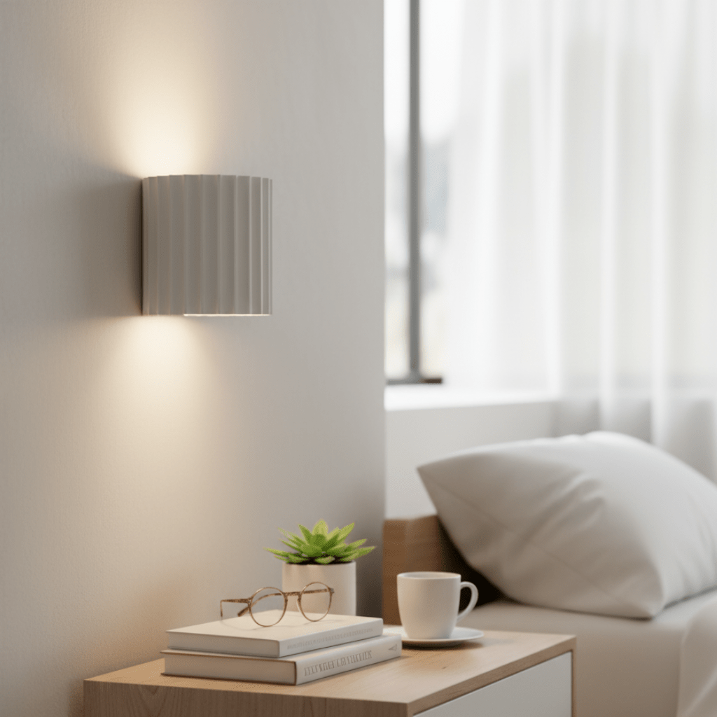 LED Wall Lights, Living Room Wall Light in Resin, Modern Wall Sconce for Bedroom and Hallway, Scandinavian Design_00