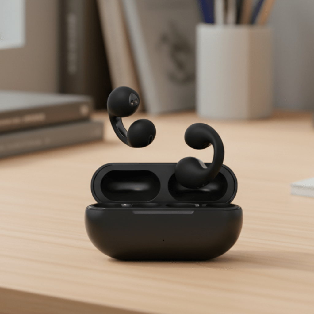 Wireless Headphones, Open Ear Bone Conduction Headphones for Running, Bone Conduction Earphones with Microphone