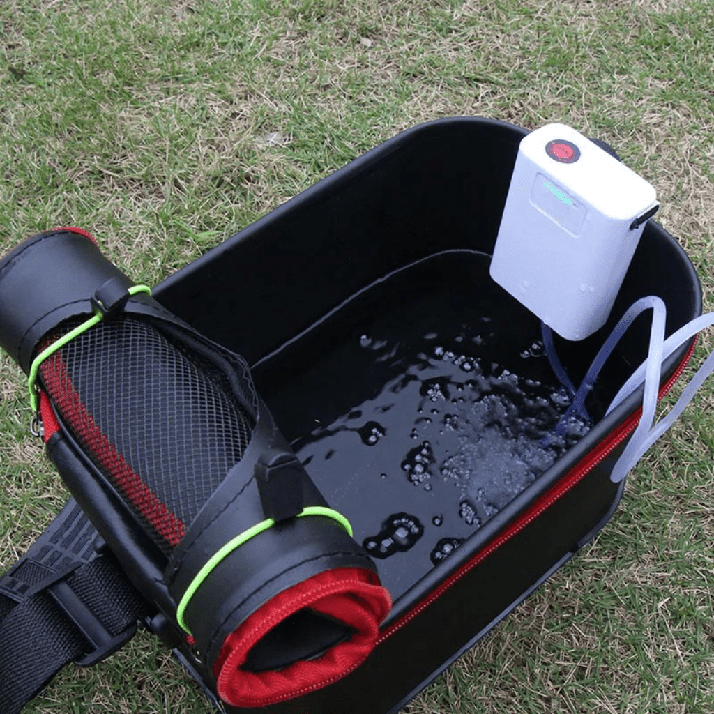 Portable USB Air Pump with Air Hose, Aquarium Air Pump for Fish Tank, Water Aerator for Live Bait and Fishing