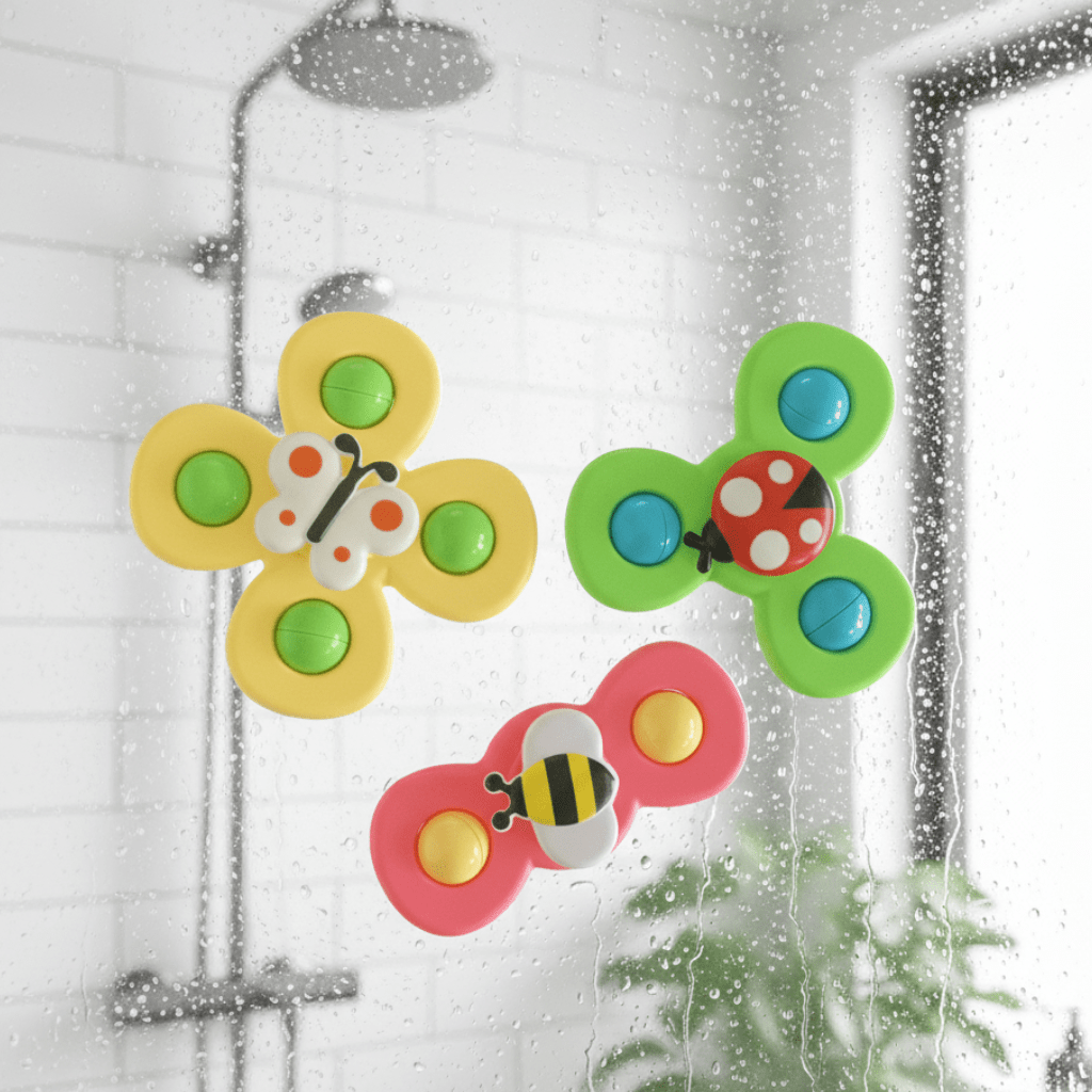 Insect Fidget Spinners, Bath Toys with Suction Cup, Fidget Toy, Sensory Toy for Toddlers, Toys for 1 Year Old_03