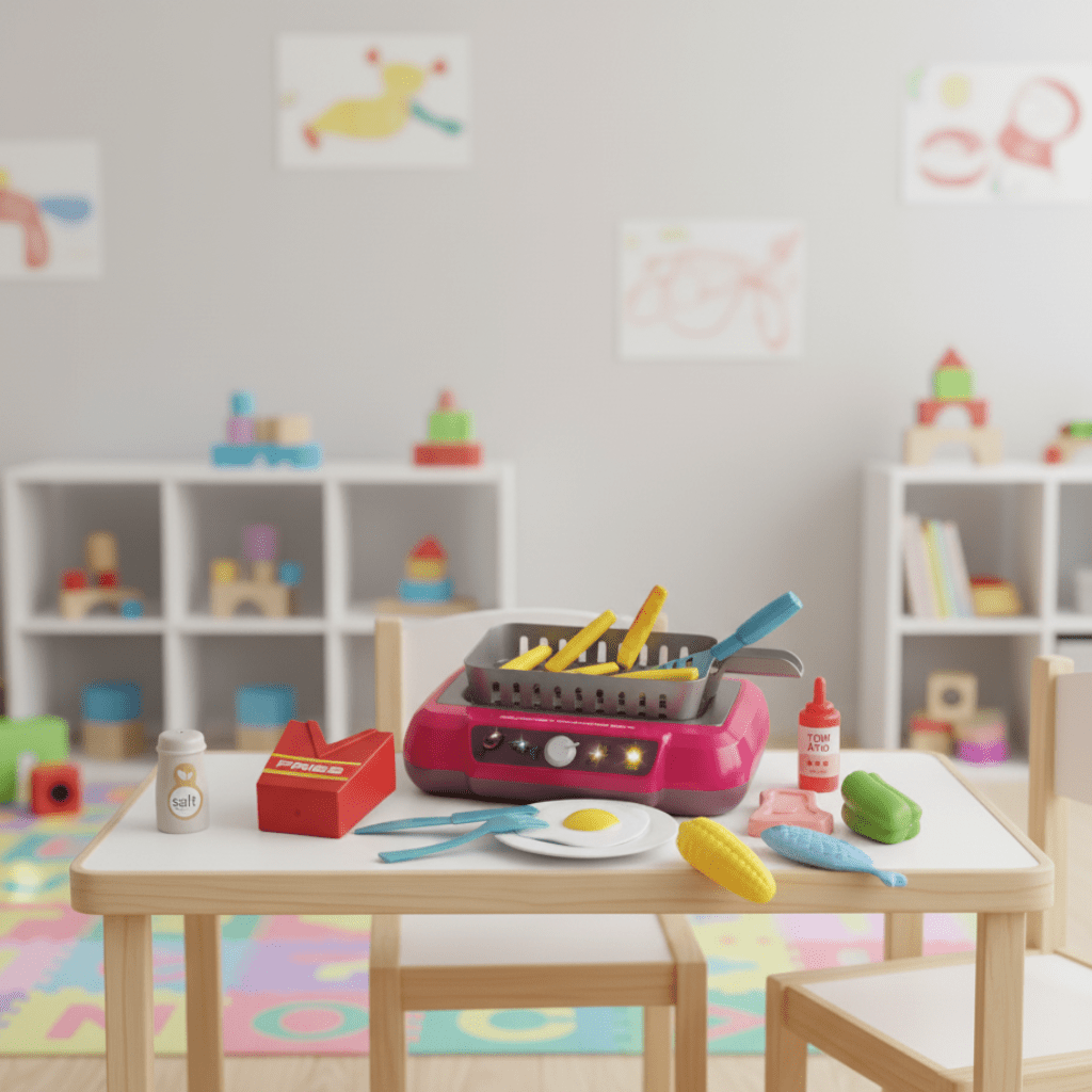 Play Kitchen Set, Toy Kitchenware with Pots and Spatulas, Kids Kitchen Set for Toddlers, Role Play Toys for Ages 2 to 6_00