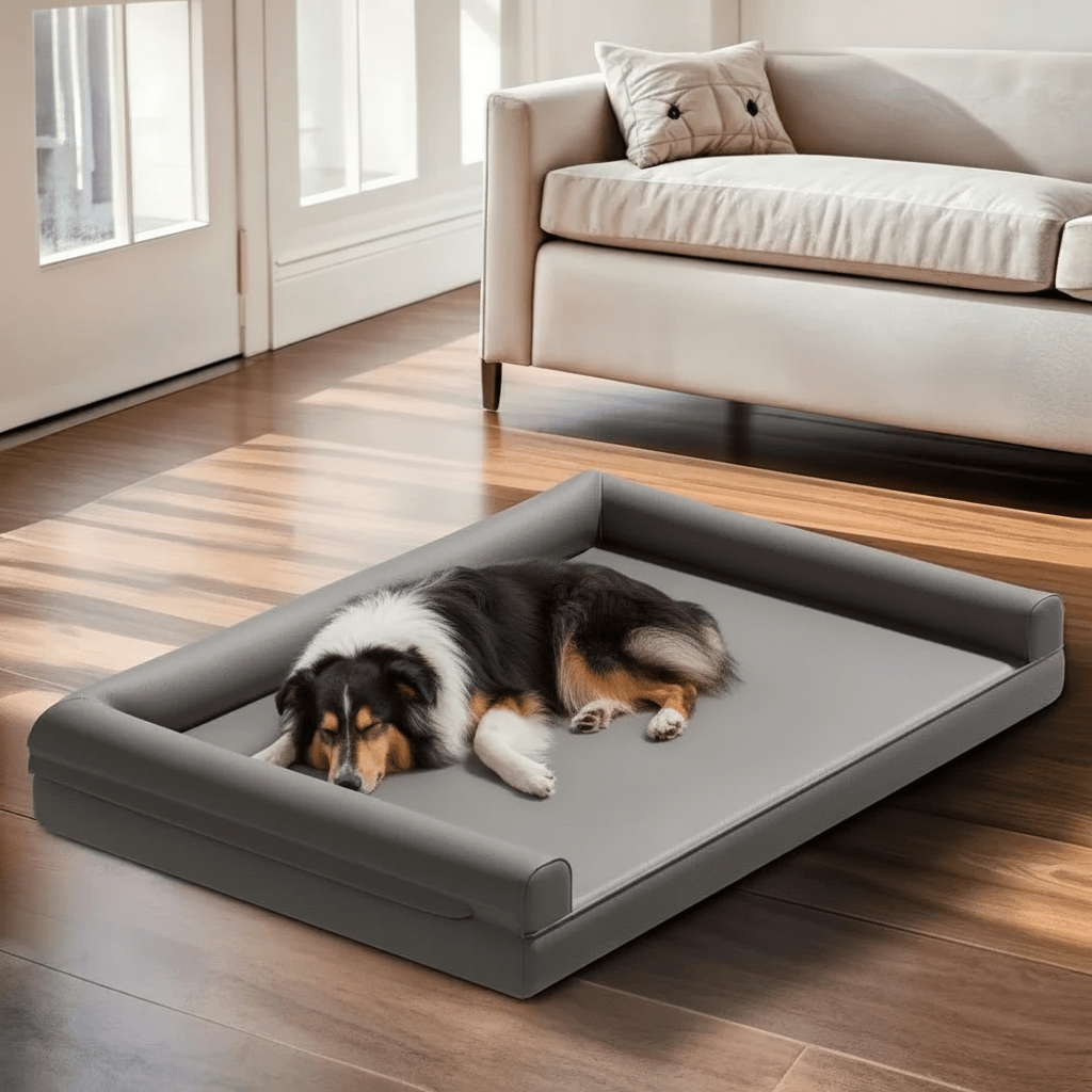 Dog Sofa Bed with Waterproof Bolster, Orthopaedic Dog Bed for Large Dogs, Pet Sofa, Pet Bed, Dog Couch