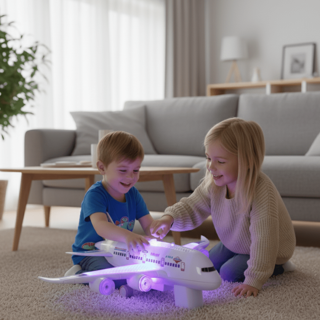 Toy Aeroplane with Music and Lights, Light Up Toys