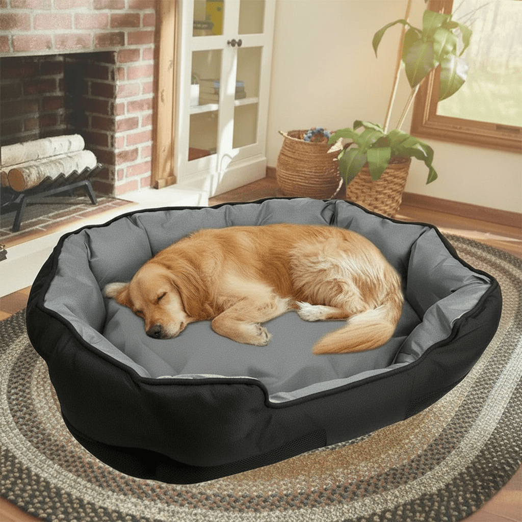 Dog Beds, Orthopaedic Memory Foam Dog Bed for Large Dogs, Washable Dog Basket, Pet Bed with Removable Cover