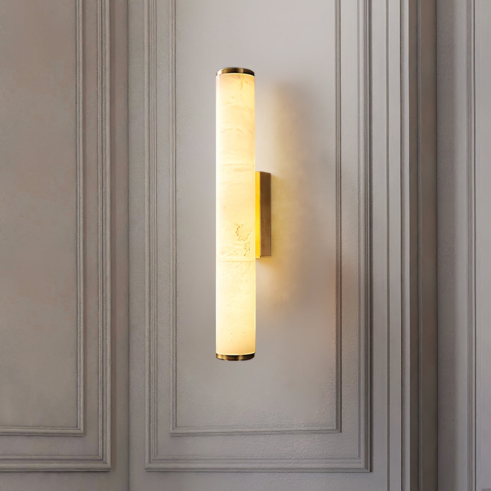 MarbleGlow | Elegant Minimalist Copper Wall Sconce Light Fixture 8
