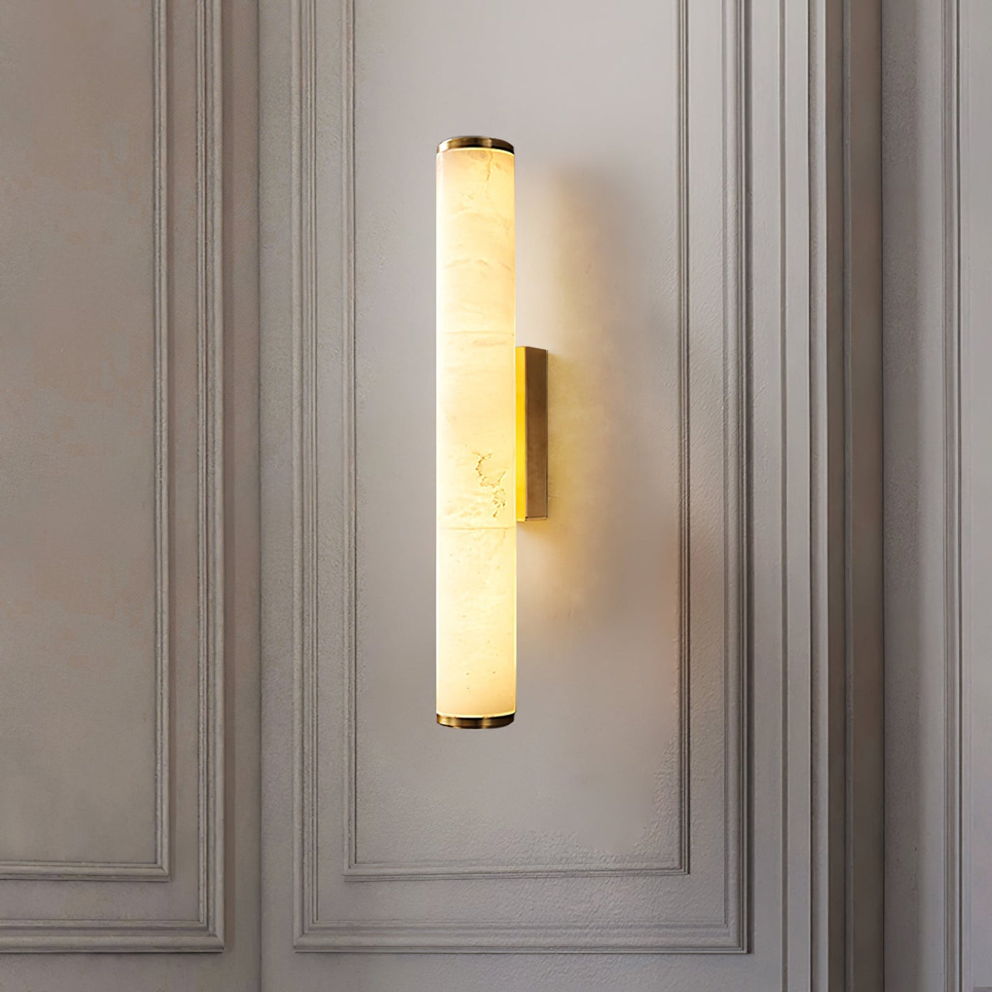 MarbleGlow | Elegant Minimalist Copper Wall Sconce Light Fixture 8