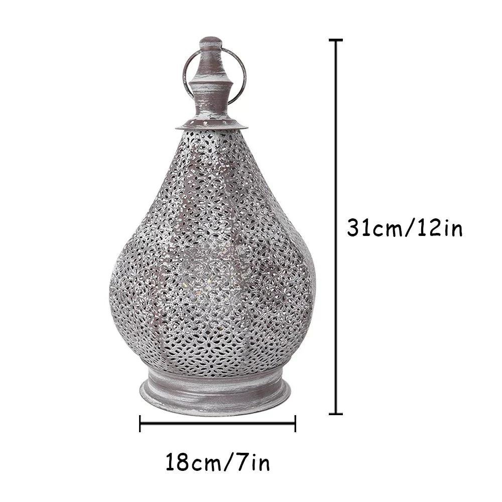 Battery Operated Table Lamp, Retro Bedside Lamp with Warm Light, Cordless Table Lamp in Metal for Living Room and Shelf_04